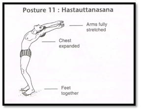 Surya Namaskar Pose 11 - Hasta Uttanasana