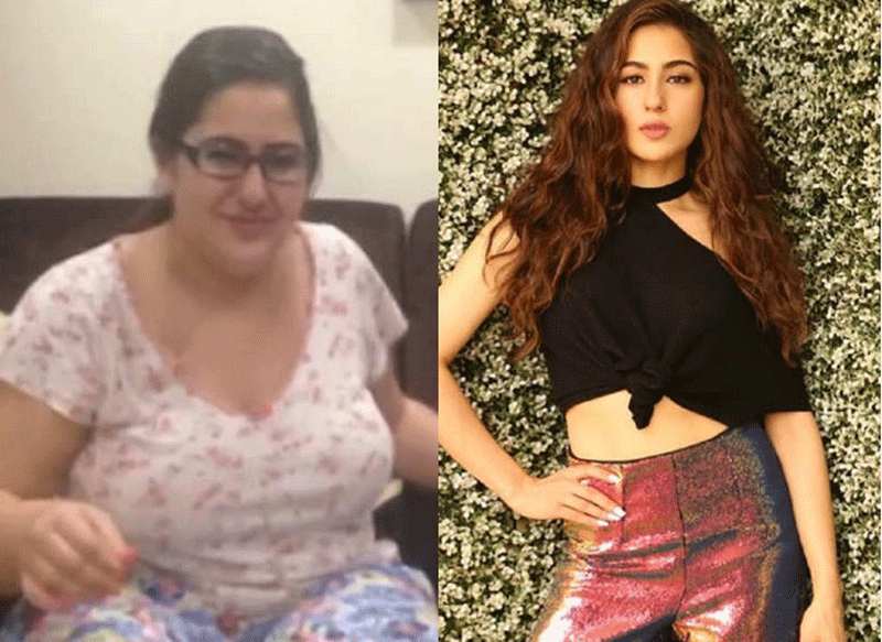 Sara Ali Khan Before and After Weight Loss Pictures